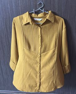 Vintage Mustard Button-Down