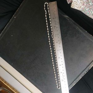 925 Pure Silver Spritual Tulsi Mala Chain