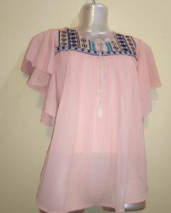 Boho Embroidered Top