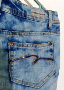 Y2K Sequin Embellished Denim Mini Skirt