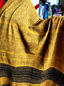 Mustard Colour Velvet Stole