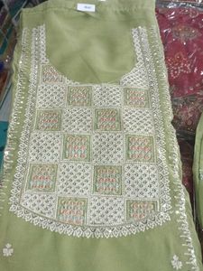 Green Embroidered Salwar Kameez