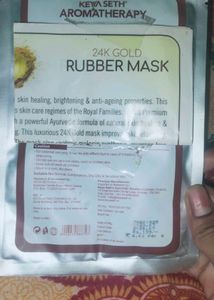 Keya Seth Rubber Mask. It is made by 24K gold dust