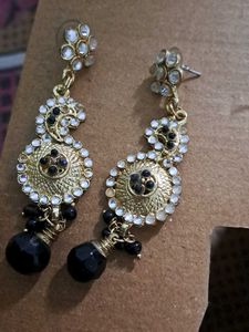 Black Stone Earrings