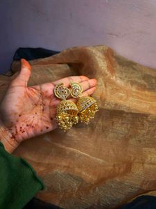 American diamond Jhumki Earring