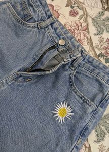 High waist Blue Jeans