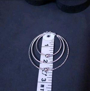 Silver Layered Hoop Earrings