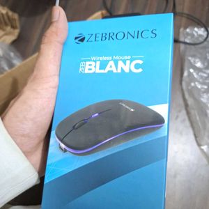 Zebronics Zeb-Blanc Wireless Mouse (Black, Recharg