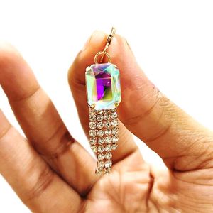 Sparkling Rainbow Crystal Drop Earrings