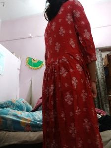 Red And White Kurti