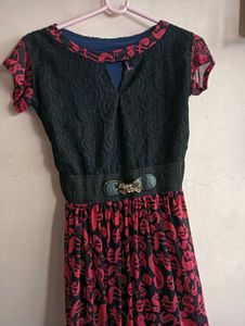 Pink &amp; Black Dress