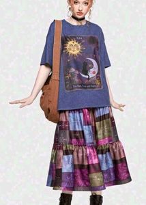 Floral Midi Skirt For Women