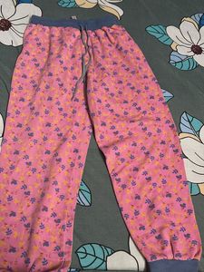 Pink Floral Print Lounge Pants