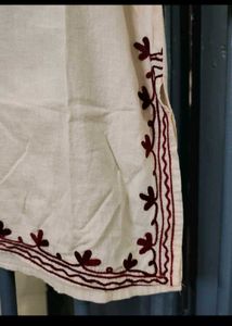 Short Embroidery Kurta For Jeans And Plazo