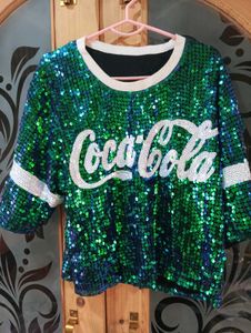 Sequin Coca-Cola Top