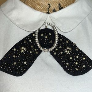 Zara Trafaluc Collection Peter Pan Collar and Bow