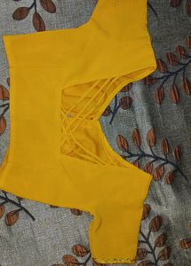 yellow color blouse