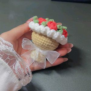 Crochet Mini Bouquet Keychain