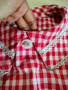 Kawaii ruffle gingham Mini Dress 💋🍒🍷🎌🏮📍💌