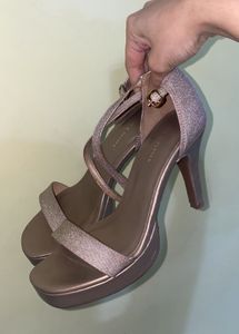 Sparkly Heels with Ankle Strap
