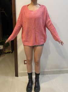 Cute Pink Knit Sweater