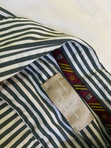 Green Striped Button-Down Shirt Bust 32-34