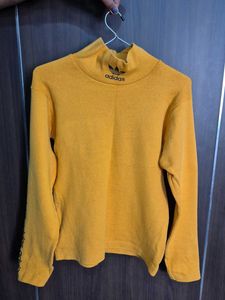 Adidas Mustard Turtleneck Top