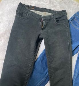 Combo Of Blue + Black Skinny Jeans