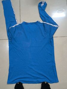 2 Tee Blue Long Tshirt And Half Being Human Te