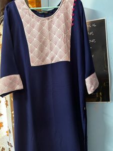 Avaasa Classy Blue Kurta L Size