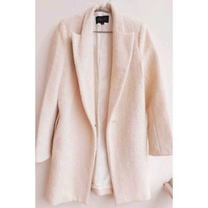White Woolblend Coat