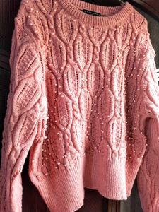 Pearl Embellished Knit Pullover GLOBAL REPUBLIC