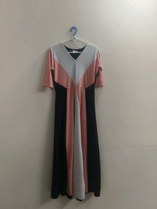 Color Block Maxi Dress