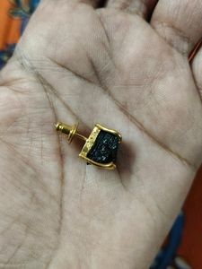 Raw Stone Studs (Black)
