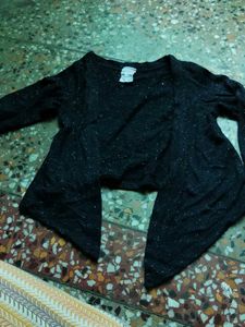 Stylish Black Shrug
