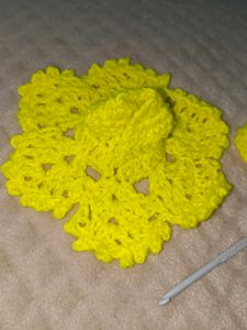 Yellow 1 No Kanha Ji Dress With Cap