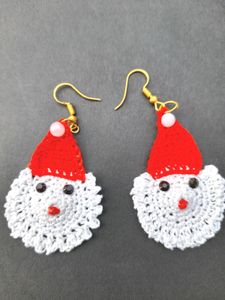 Crochet Christmas Earrings