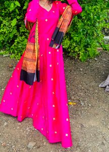 Floor Touch Kurta And Duppata