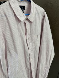 H&M Pink Striped Shirt