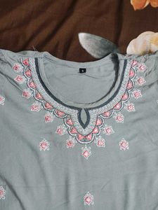 Grey Colour Kurta In Nice Condition