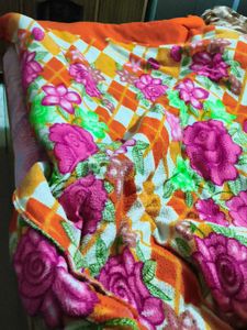 Floral Bedding single lihaf woolen cover
