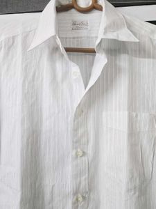 HARDY AMIES Classic White Striped Shirt
