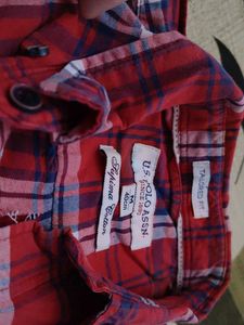 U.S. Polo Assn. Red Plaid Button-Down