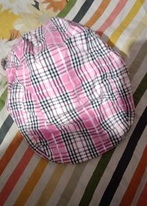 Pink Checked Cap