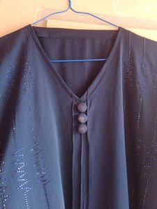 Elegant Black Embellished Abaya