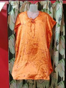 Orange Batik Oversized Top