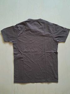 Solid Print Men&#39;s Brown T-Shirt