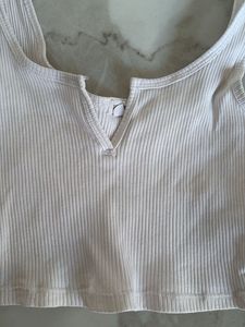 Ribbed V-Neck Tank Top