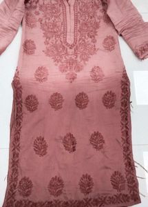 Brown Lakhnavi Kurti