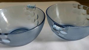Glass Bowls(BLUE) Set Of 2